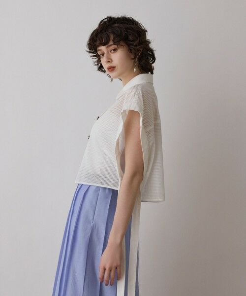GRACE CONTINENTAL / グレースコンチネンタル シャツ・ブラウス | メッシュポンチョシャツ | 詳細3