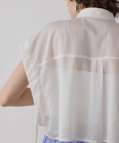 GRACE CONTINENTAL / グレースコンチネンタル シャツ・ブラウス | メッシュポンチョシャツ | 詳細4