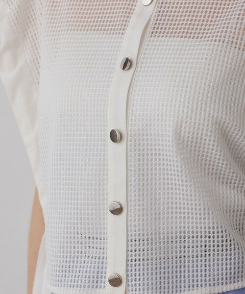 GRACE CONTINENTAL / グレースコンチネンタル シャツ・ブラウス | メッシュポンチョシャツ | 詳細7