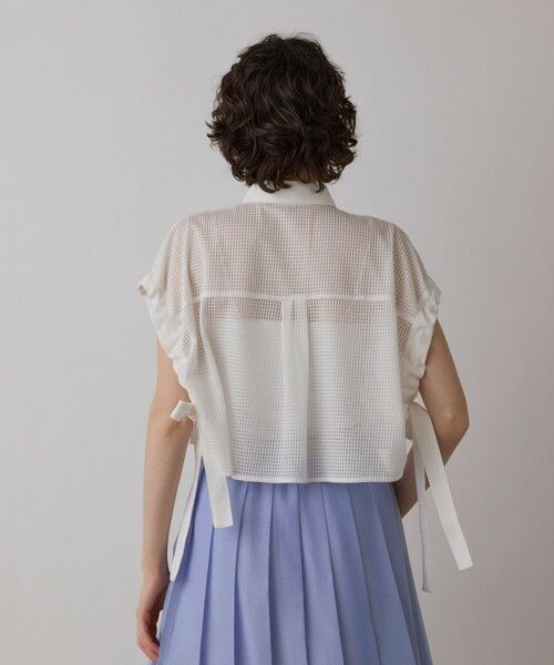 GRACE CONTINENTAL / グレースコンチネンタル シャツ・ブラウス | メッシュポンチョシャツ | 詳細10