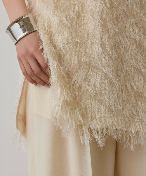 GRACE CONTINENTAL / グレースコンチネンタル その他トップス | シアーフリンジノースリーブ | 詳細8