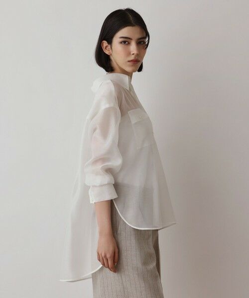 GRACE CONTINENTAL / グレースコンチネンタル シャツ・ブラウス | マットシアーシャツ | 詳細5