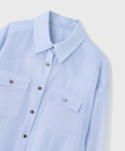GRACE CONTINENTAL / グレースコンチネンタル シャツ・ブラウス | マットシアーシャツ | 詳細17