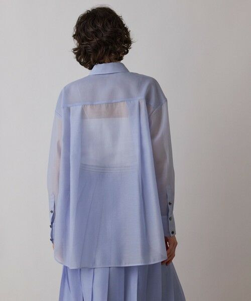 GRACE CONTINENTAL / グレースコンチネンタル シャツ・ブラウス | マットシアーシャツ | 詳細8