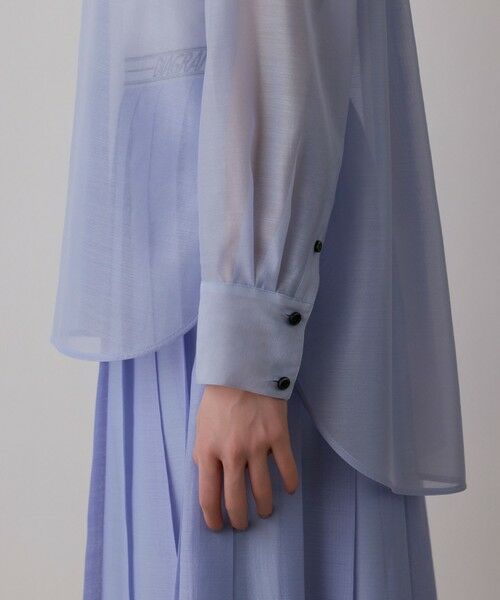 GRACE CONTINENTAL / グレースコンチネンタル シャツ・ブラウス | マットシアーシャツ | 詳細12