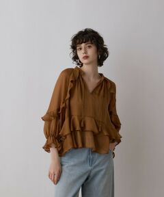 GRACE CONTINENTAL / グレースコンチネンタル シャツ・ブラウス | シフォンフレアブラウス