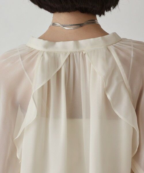 GRACE CONTINENTAL / グレースコンチネンタル シャツ・ブラウス | シフォンフレアブラウス | 詳細6