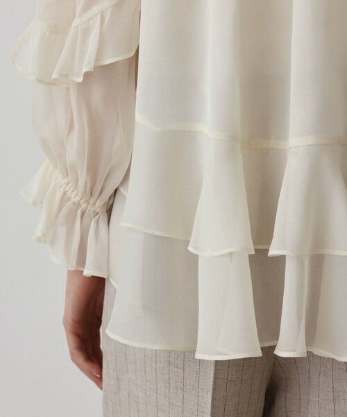 GRACE CONTINENTAL / グレースコンチネンタル シャツ・ブラウス | シフォンフレアブラウス | 詳細7