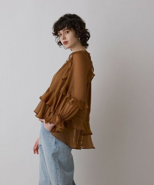 GRACE CONTINENTAL / グレースコンチネンタル シャツ・ブラウス | シフォンフレアブラウス | 詳細14