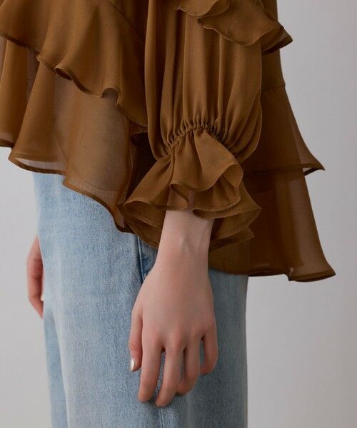 GRACE CONTINENTAL / グレースコンチネンタル シャツ・ブラウス | シフォンフレアブラウス | 詳細16