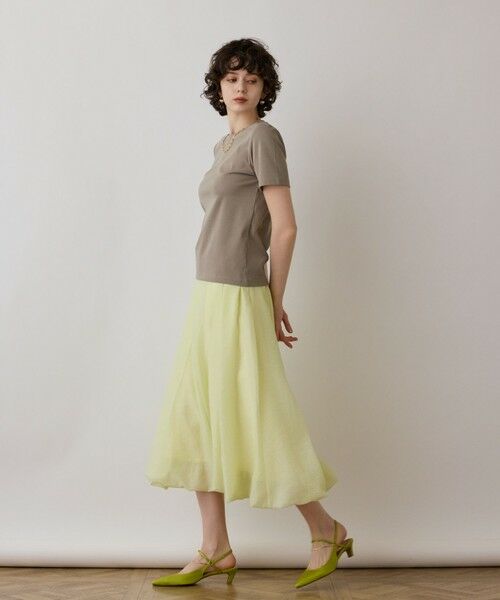 GRACE CONTINENTAL / グレースコンチネンタル カットソー | コンパクト天竺トップ | 詳細14