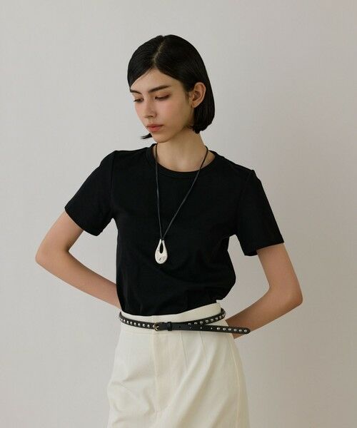 GRACE CONTINENTAL / グレースコンチネンタル カットソー | コンパクト天竺トップ | 詳細22