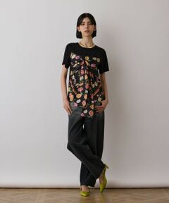 GRACE CONTINENTAL / グレースコンチネンタル カットソー | スカーフプリントコンビトップ