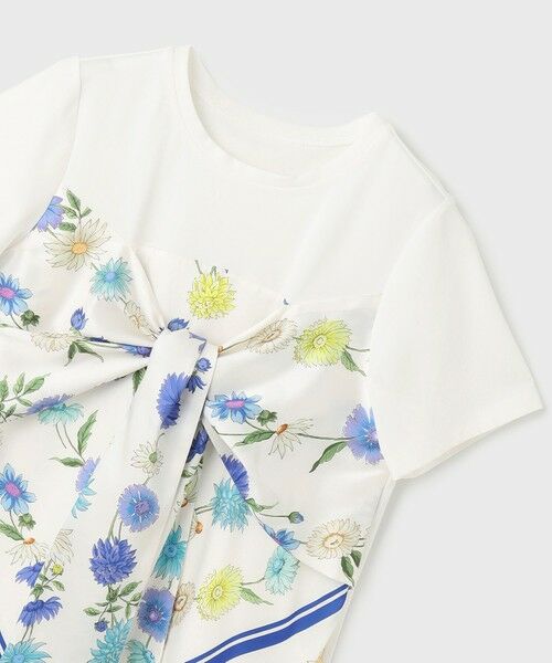 GRACE CONTINENTAL / グレースコンチネンタル カットソー | スカーフプリントコンビトップ | 詳細8