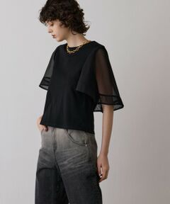 GRACE CONTINENTAL / グレースコンチネンタル カットソー | シアーケープカットトップ