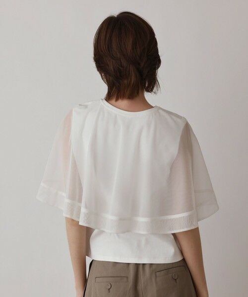 GRACE CONTINENTAL / グレースコンチネンタル カットソー | シアーケープカットトップ | 詳細2