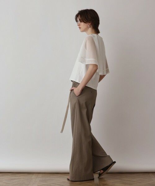 GRACE CONTINENTAL / グレースコンチネンタル カットソー | シアーケープカットトップ | 詳細7