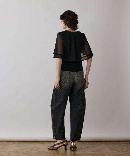 GRACE CONTINENTAL / グレースコンチネンタル カットソー | シアーケープカットトップ | 詳細11