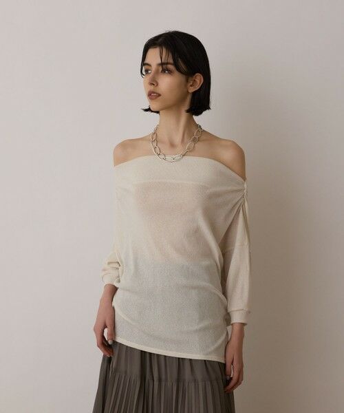 GRACE CONTINENTAL / グレースコンチネンタル カットソー | ドレープカットトップ | 詳細3