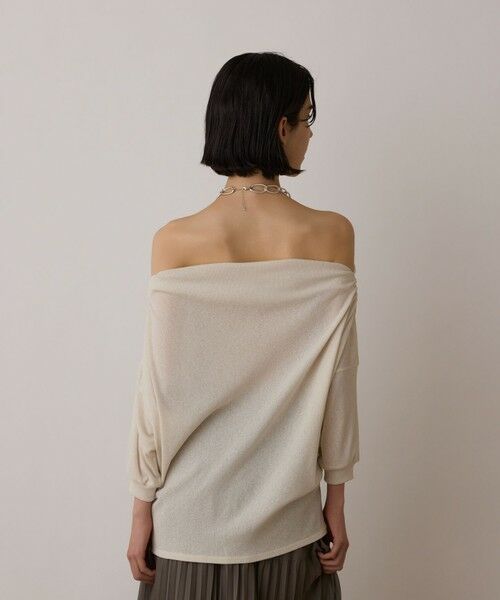 GRACE CONTINENTAL / グレースコンチネンタル カットソー | ドレープカットトップ | 詳細4