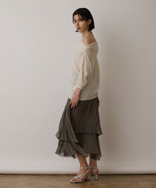 GRACE CONTINENTAL / グレースコンチネンタル カットソー | ドレープカットトップ | 詳細1