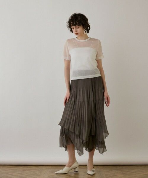 GRACE CONTINENTAL / グレースコンチネンタル その他トップス | ブライトシアーニットトップ | 詳細1