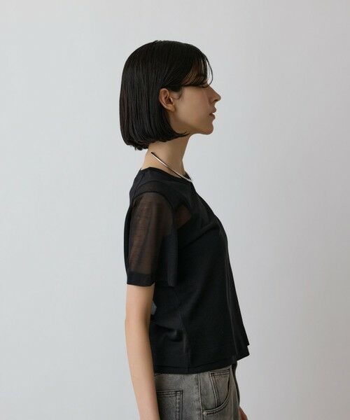 GRACE CONTINENTAL / グレースコンチネンタル その他トップス | ブライトシアーニットトップ | 詳細20