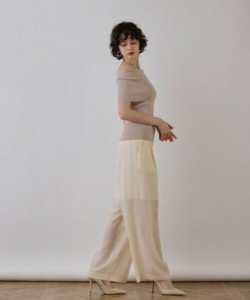 GRACE CONTINENTAL / グレースコンチネンタル その他トップス | オフショルリブニットトップ | 詳細3