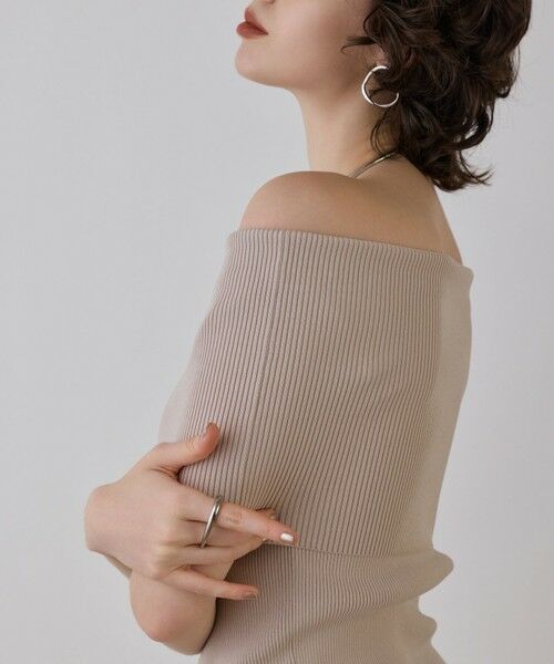GRACE CONTINENTAL / グレースコンチネンタル その他トップス | オフショルリブニットトップ | 詳細6
