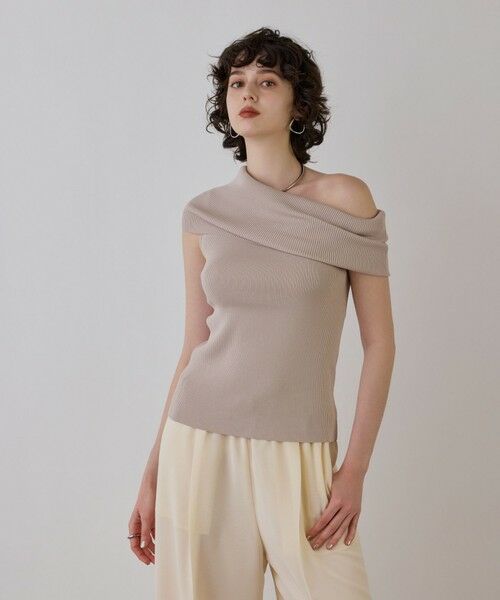 GRACE CONTINENTAL / グレースコンチネンタル その他トップス | オフショルリブニットトップ | 詳細9