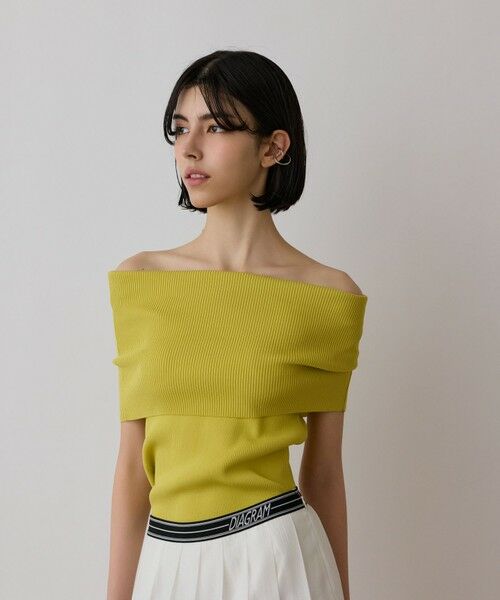 GRACE CONTINENTAL / グレースコンチネンタル その他トップス | オフショルリブニットトップ | 詳細13