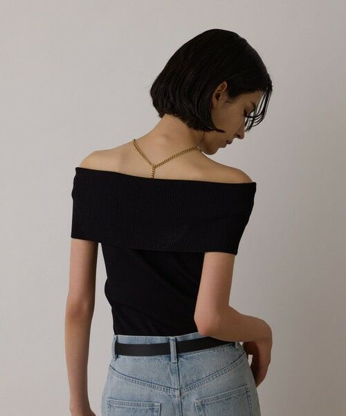GRACE CONTINENTAL / グレースコンチネンタル その他トップス | オフショルリブニットトップ | 詳細19