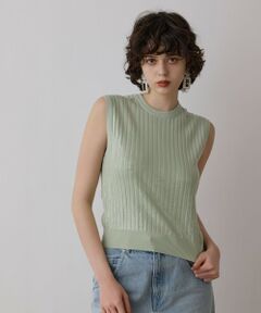 GRACE CONTINENTAL / グレースコンチネンタル その他トップス | スパンコールニットノースリーブ