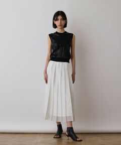 GRACE CONTINENTAL / グレースコンチネンタル その他トップス | スパンコールニットノースリーブ