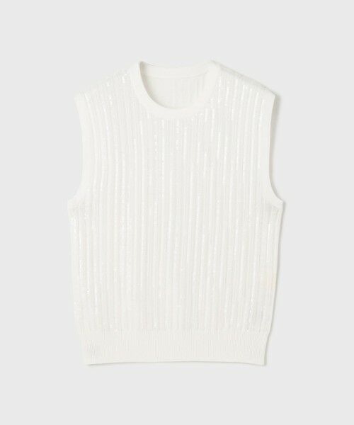 GRACE CONTINENTAL / グレースコンチネンタル その他トップス | スパンコールニットノースリーブ | 詳細7