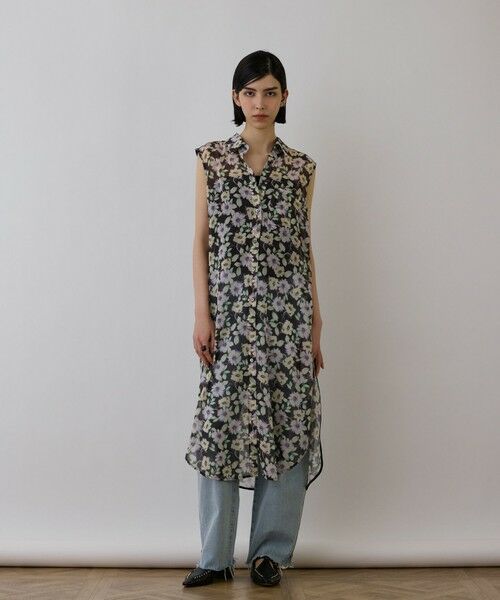 GRACE CONTINENTAL / グレースコンチネンタル シャツ・ブラウス | フラワーロングシャツ | 詳細13