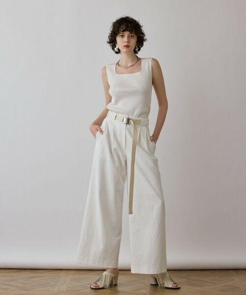 GRACE CONTINENTAL / グレースコンチネンタル その他トップス | ブライトニットノースリーブ | 詳細3