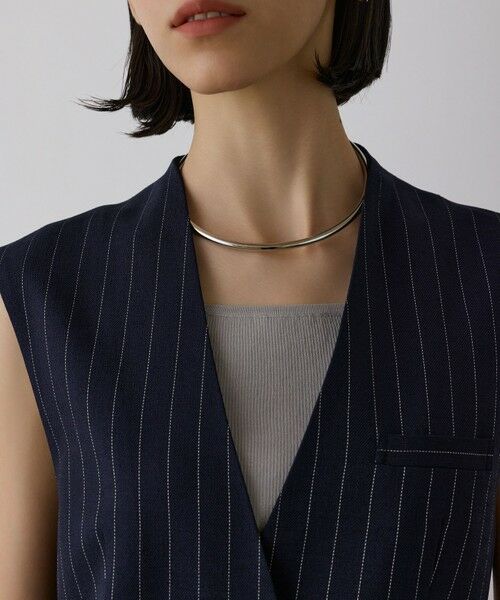 GRACE CONTINENTAL / グレースコンチネンタル ベスト | ストライプノーカラージレ | 詳細19