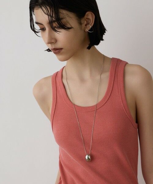 GRACE CONTINENTAL/グレースコンチネンタル チャンキートップネックレス シルバー F GRACE CONTINENTAL/グレースコンチネンタル チャンキートップネックレス シルバー F