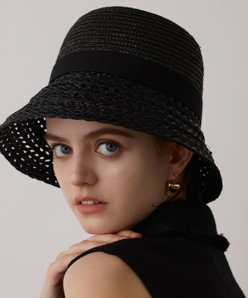 GRACE CONTINENTAL / グレースコンチネンタル ハット | Ferrucio Vecchi ブラックハット | 詳細7