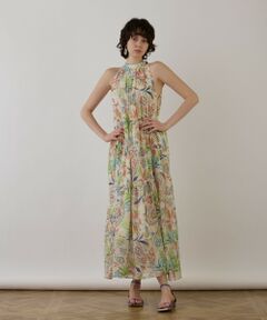 GRACE CONTINENTAL / グレースコンチネンタル ロング・マキシ丈ワンピース | リゾートプリントティアードワンピース