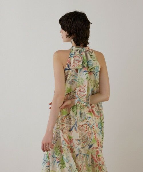 GRACE CONTINENTAL / グレースコンチネンタル ロング・マキシ丈ワンピース | リゾートプリントティアードワンピース | 詳細4