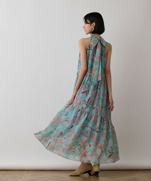 GRACE CONTINENTAL / グレースコンチネンタル ロング・マキシ丈ワンピース | リゾートプリントティアードワンピース | 詳細10