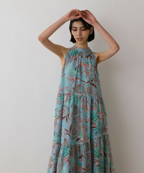 GRACE CONTINENTAL / グレースコンチネンタル ロング・マキシ丈ワンピース | リゾートプリントティアードワンピース | 詳細11