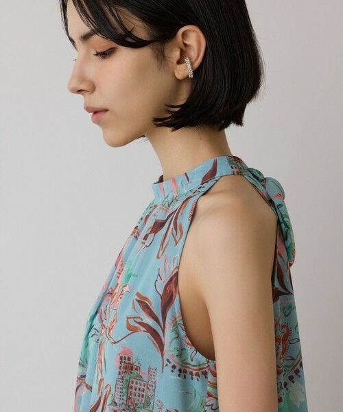 GRACE CONTINENTAL / グレースコンチネンタル ロング・マキシ丈ワンピース | リゾートプリントティアードワンピース | 詳細14