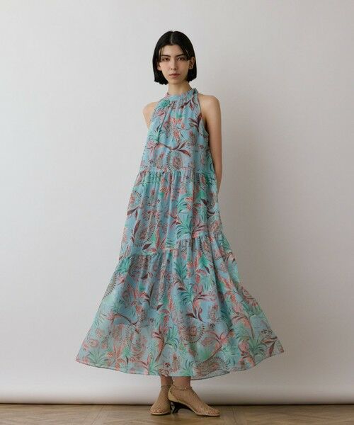 GRACE CONTINENTAL / グレースコンチネンタル ロング・マキシ丈ワンピース | リゾートプリントティアードワンピース | 詳細18