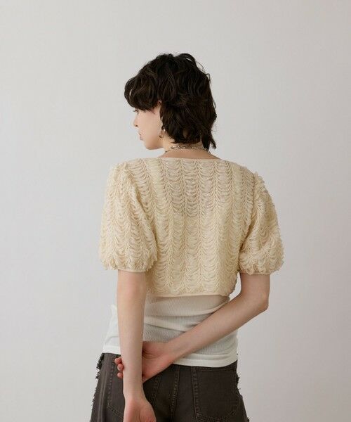 GRACE CONTINENTAL / グレースコンチネンタル その他トップス | レーススカラトップ | 詳細5