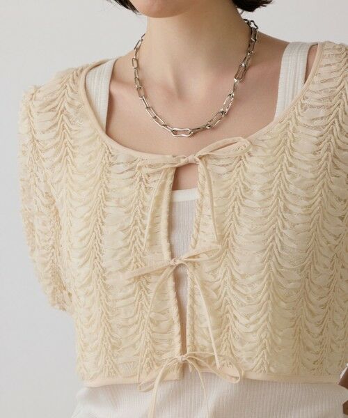 GRACE CONTINENTAL / グレースコンチネンタル その他トップス | レーススカラトップ | 詳細7