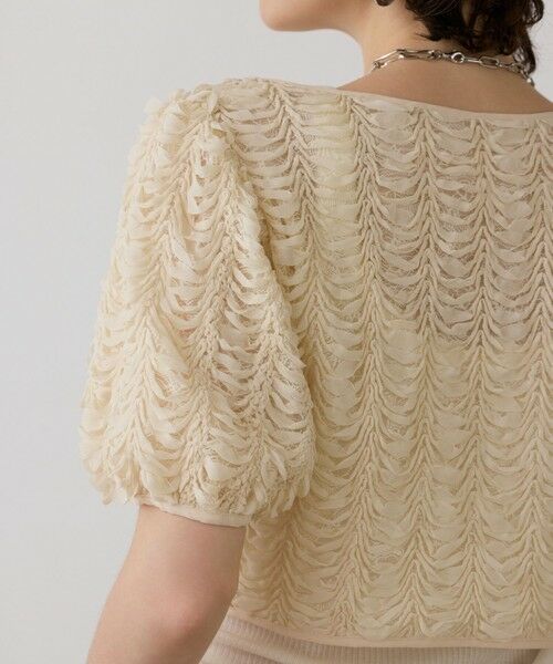 GRACE CONTINENTAL / グレースコンチネンタル その他トップス | レーススカラトップ | 詳細8