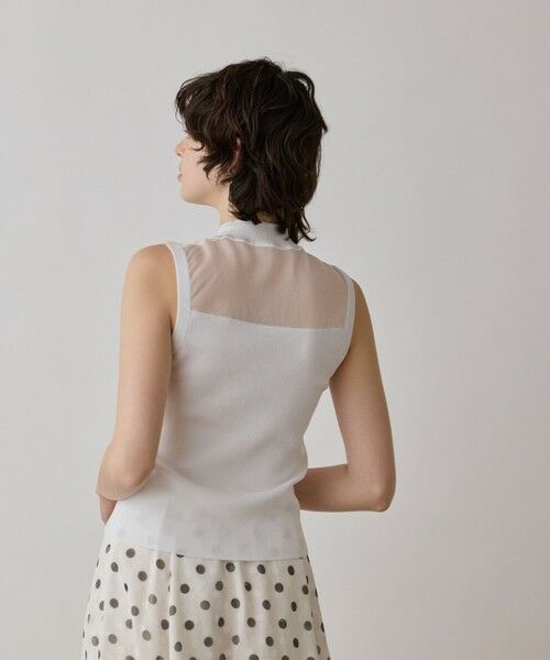 GRACE CONTINENTAL / グレースコンチネンタル その他トップス | シアーグロスニットトップ | 詳細5